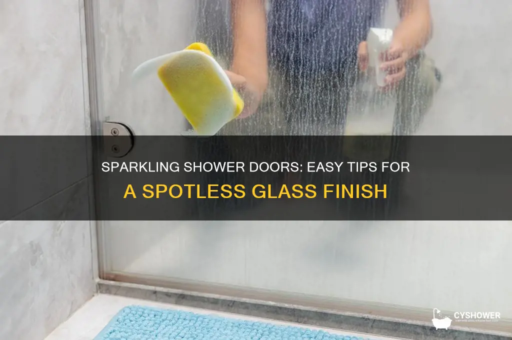 how to make glass shower doors shine
