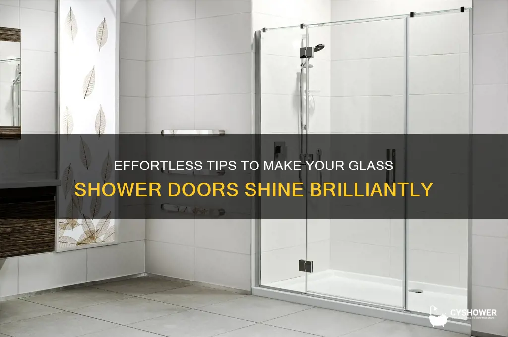 how to make glass shower doors sparkle