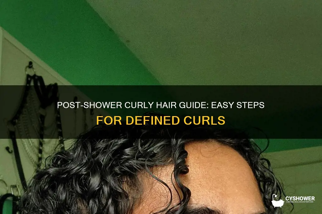 how to make hair curly after shower