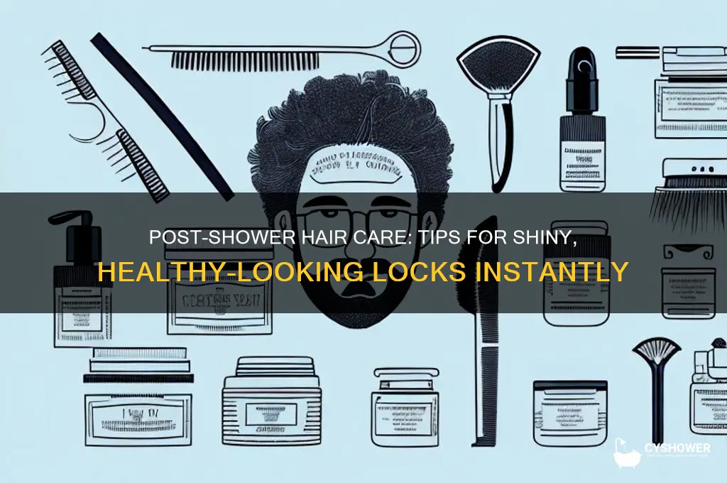how to make hair look healthy after shower