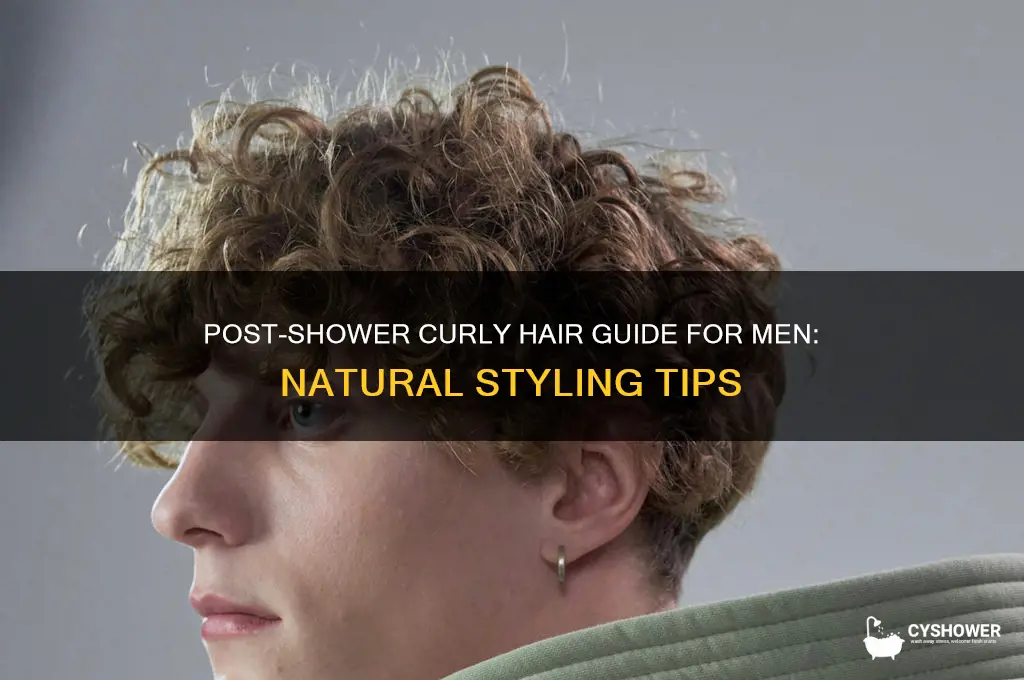 how to make hair naturally curly men out the shower