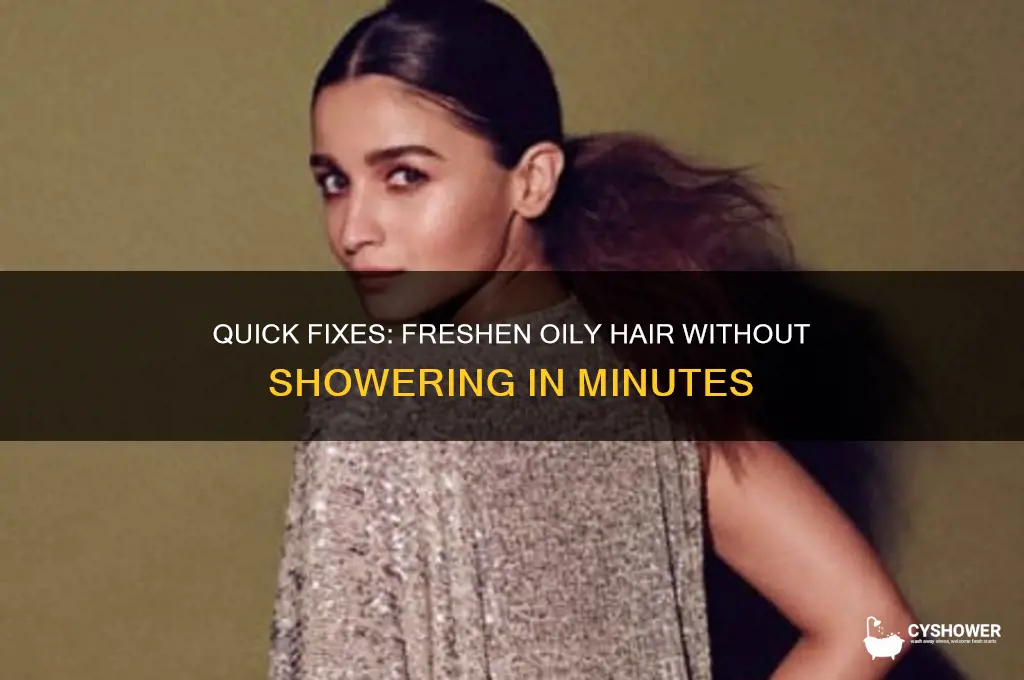how to make hair ungreasy without taking a shower