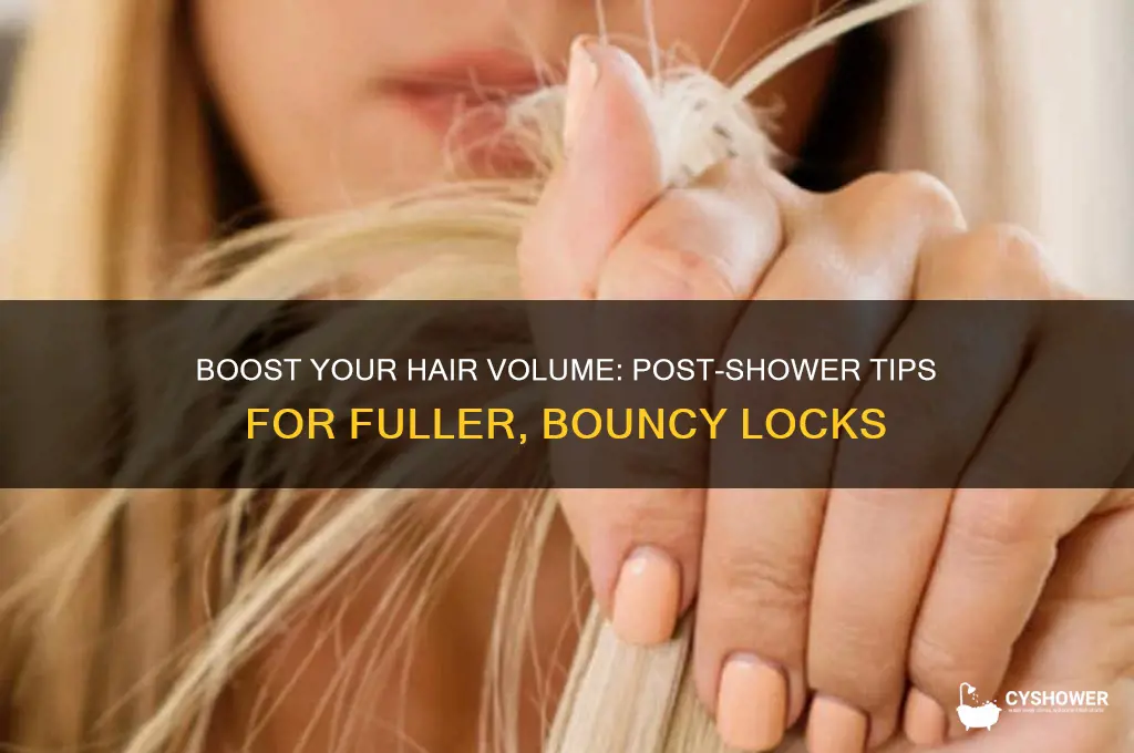 how to make hair voluminous after shower