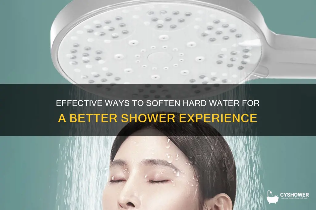 how to make hard water soft for shower