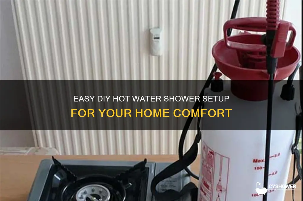 how to make hot water shower at home