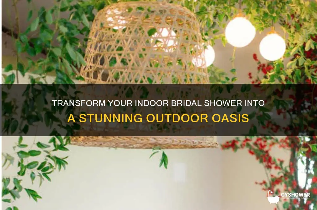 how to make indoor bridal shower look like its outside