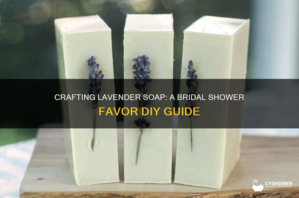 how to make lavender soap for a bridal shower