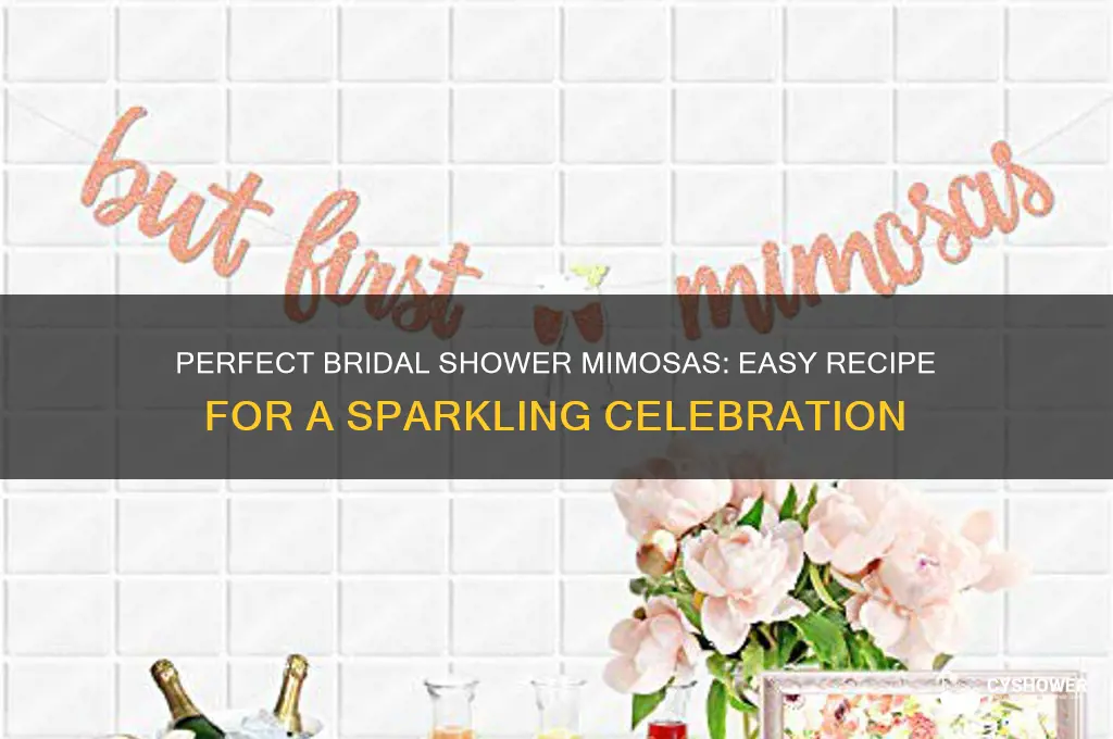 how to make mimosas for bridal shower