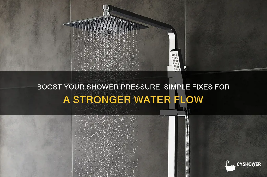 how to make more water come out of shower head