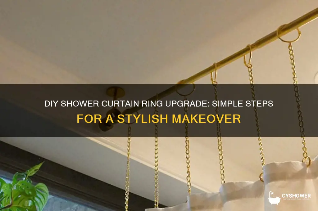 how to make my a o shower curtain ring