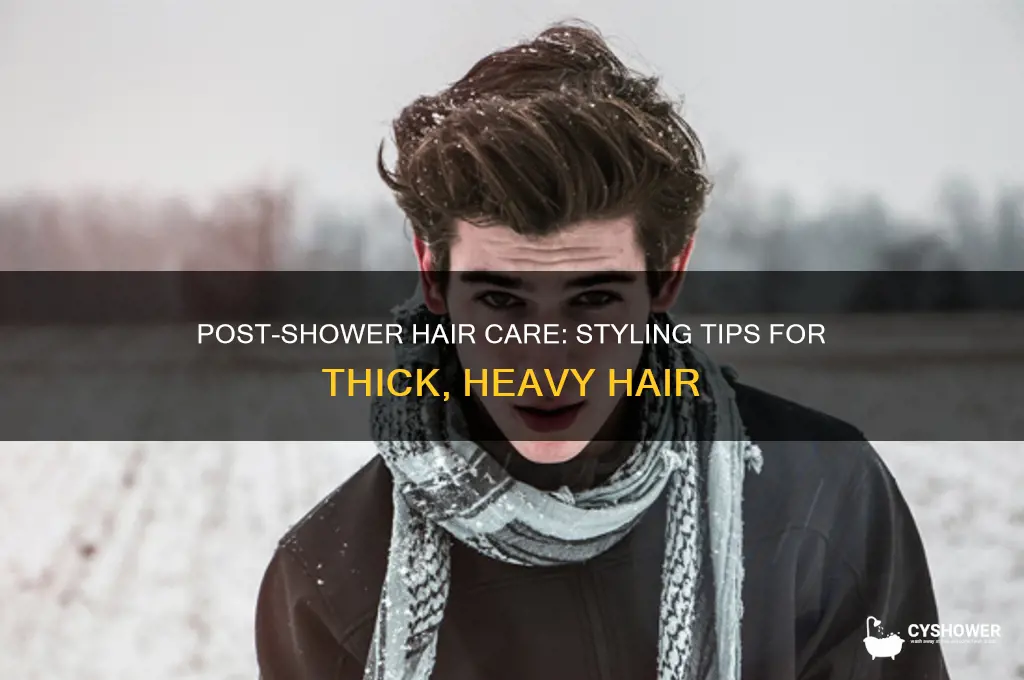 how to make my eavy hair look good after shower
