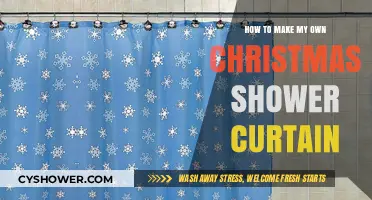 DIY Christmas Shower Curtain: Festive Bathroom Decor Ideas & Tutorial