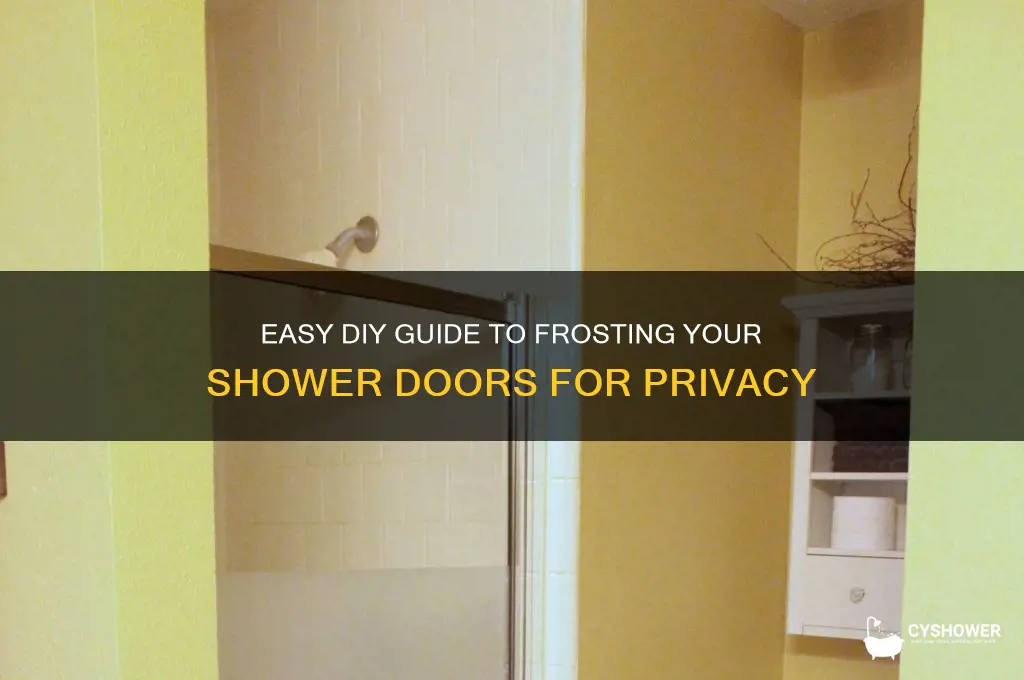 how to make my shower doors frosted