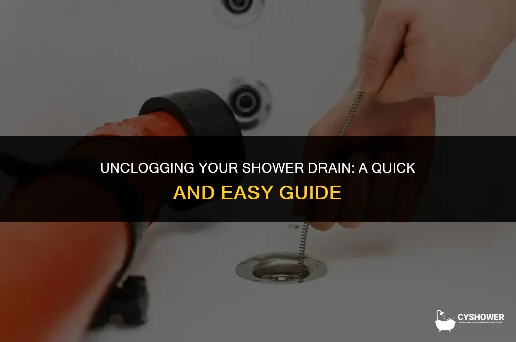 how to make my shower drain faster