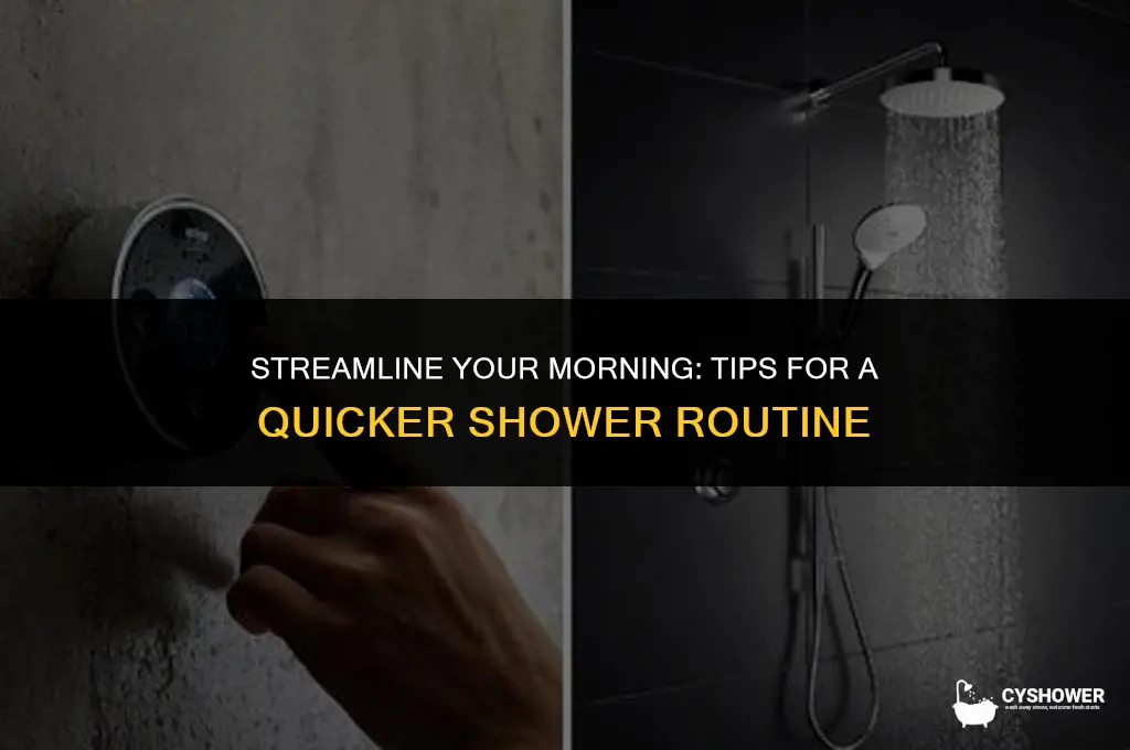 how to make my shower faster