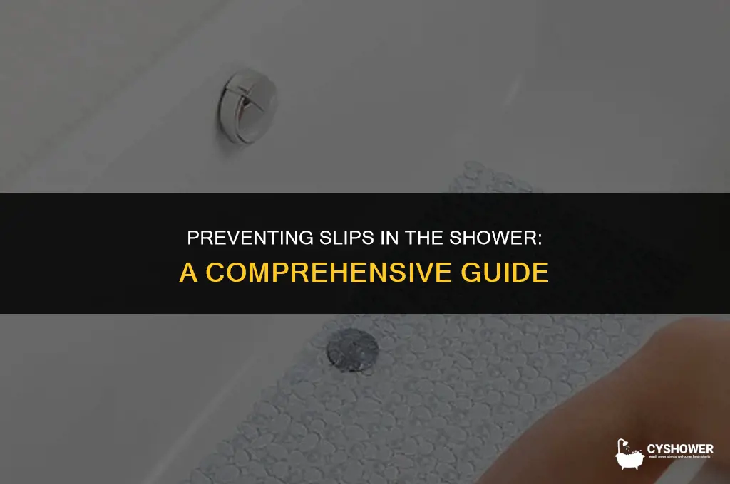 how to make my shower less slippery