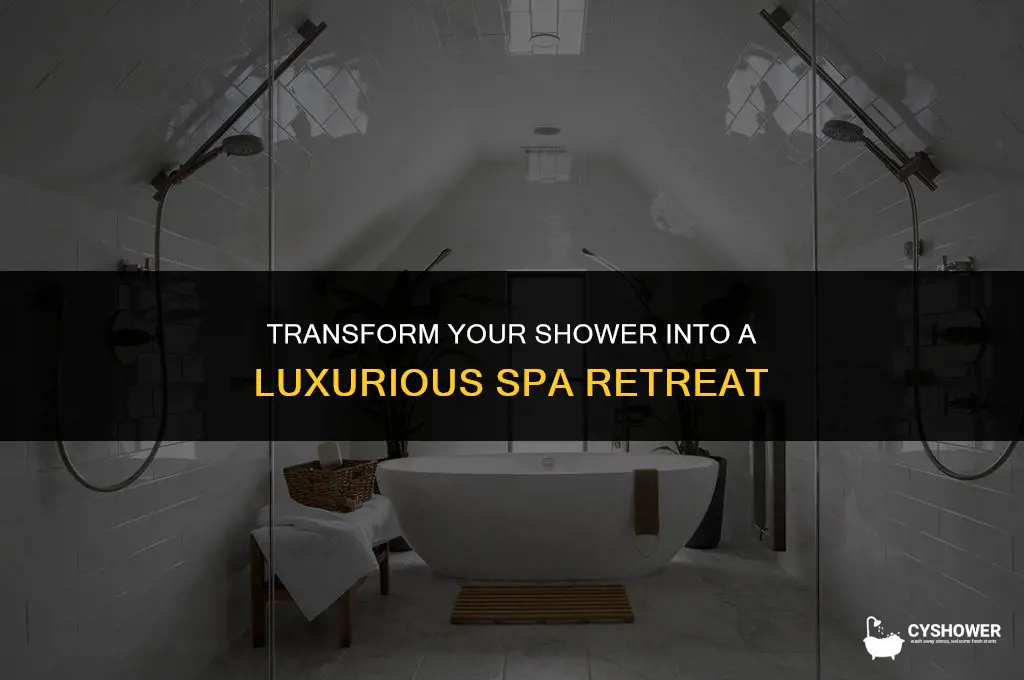 how to make my shower spa like