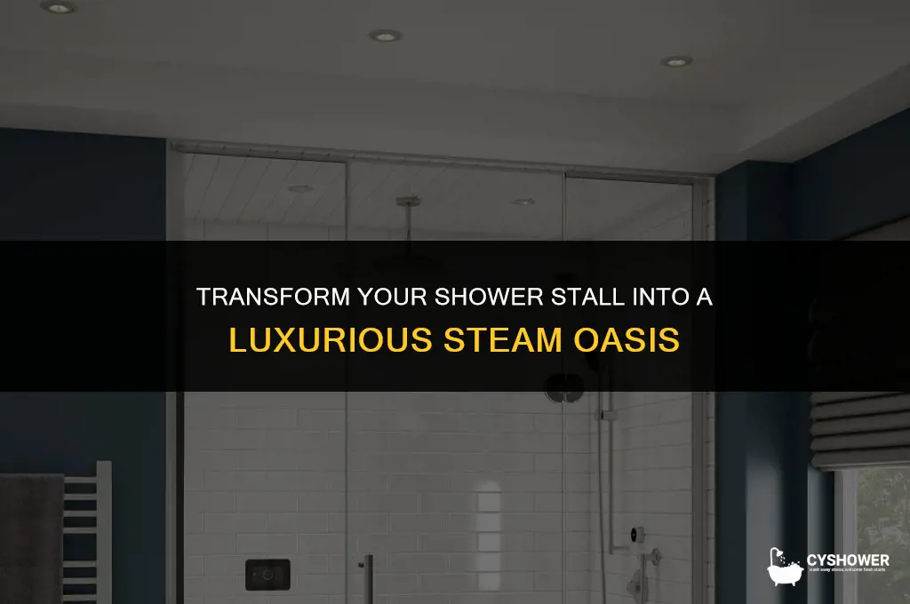how to make my shower stall a steam shower