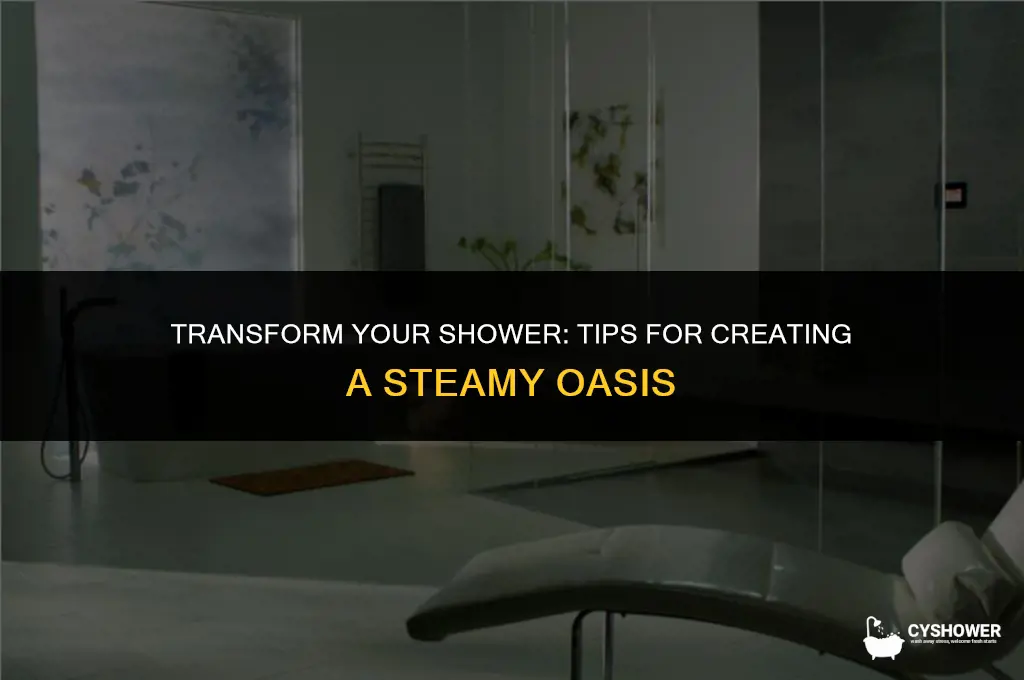 how to make my shower steam