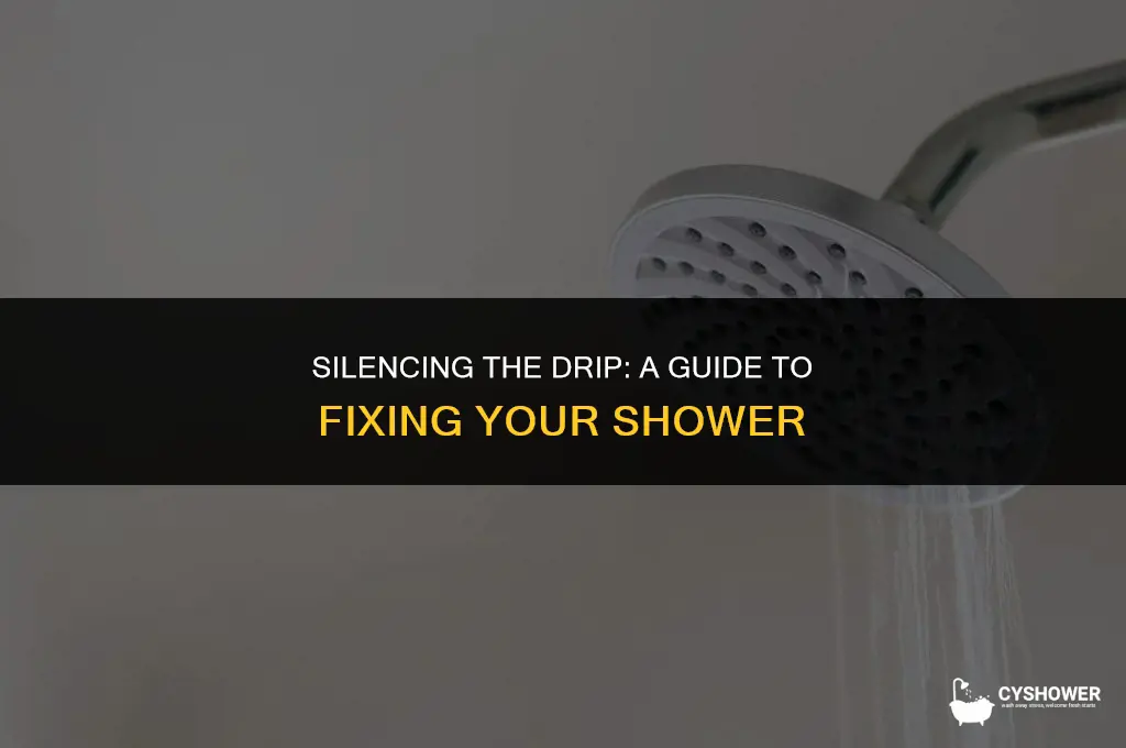 how to make my shower stop dripping