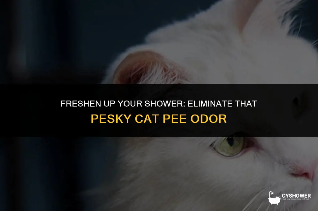 how to make my shower stop smelling like cat pee