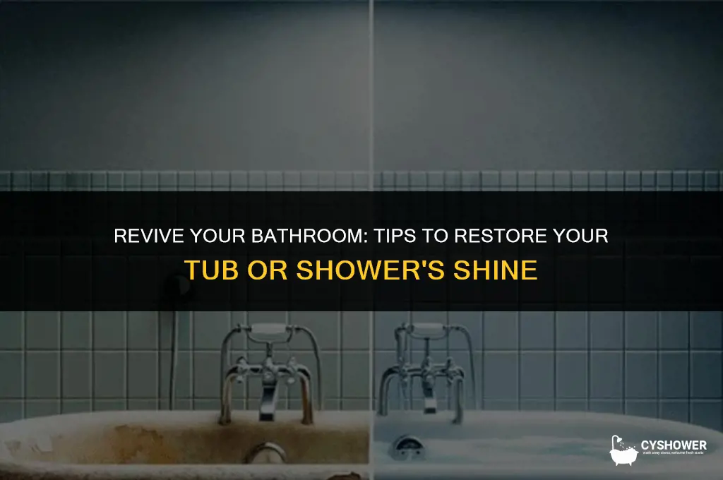 how to make my tub or shower white again