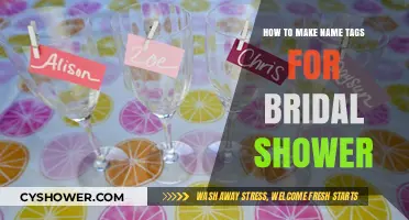 DIY Bridal Shower Name Tags: Creative Ideas for Personalized Guest Labels