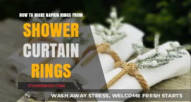 Crafting Napkin Rings: Upcycling Shower Curtain Rings for Table Decor
