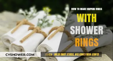 Crafting Elegance: DIY Napkin Rings from Shower Rings