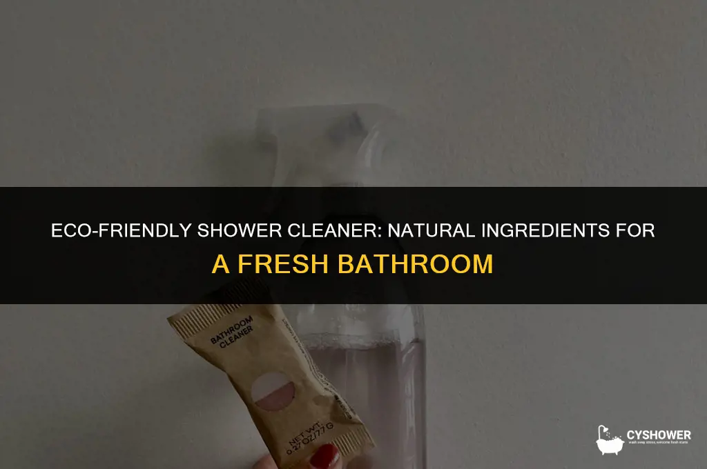 how to make natural daily shower cleaner