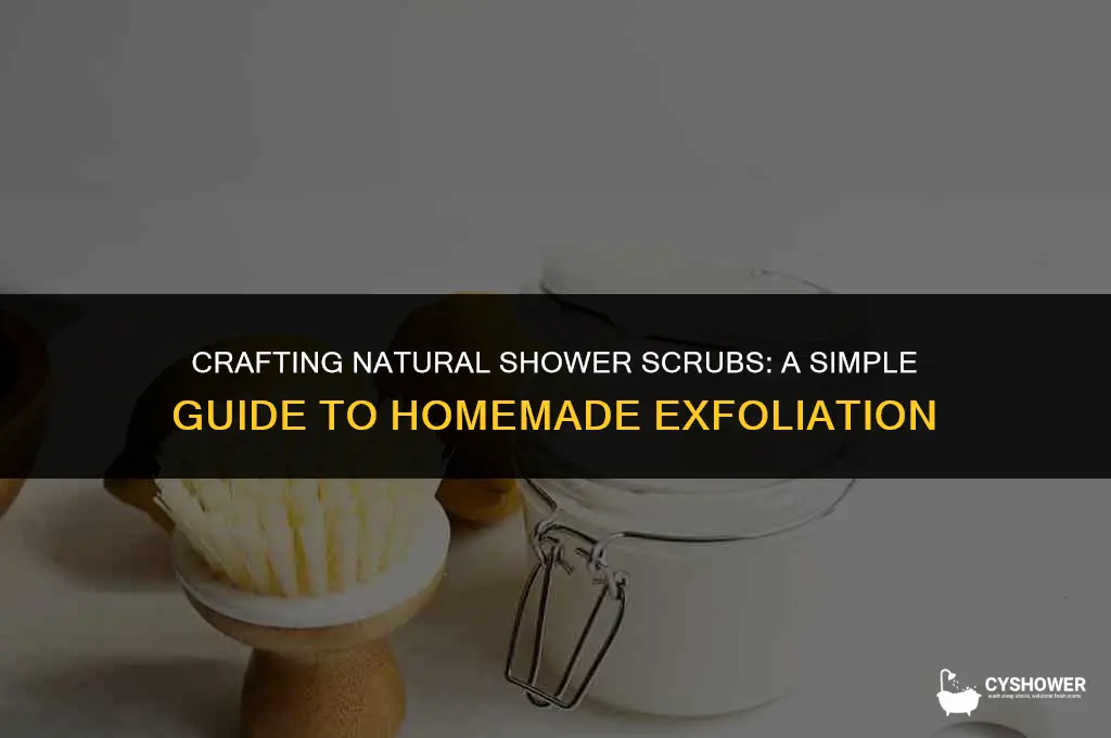 how to make natural shower scubs