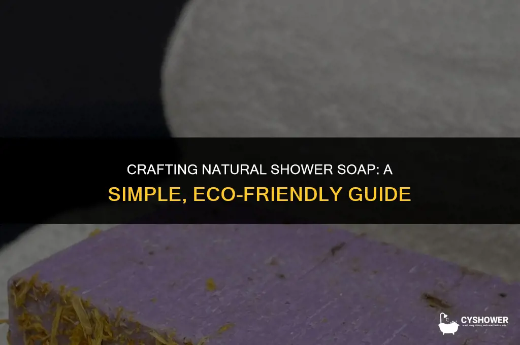 how to make natural shower soap