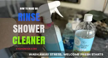 Effortless Cleaning: DIY No-Rinse Shower Cleaner Recipe