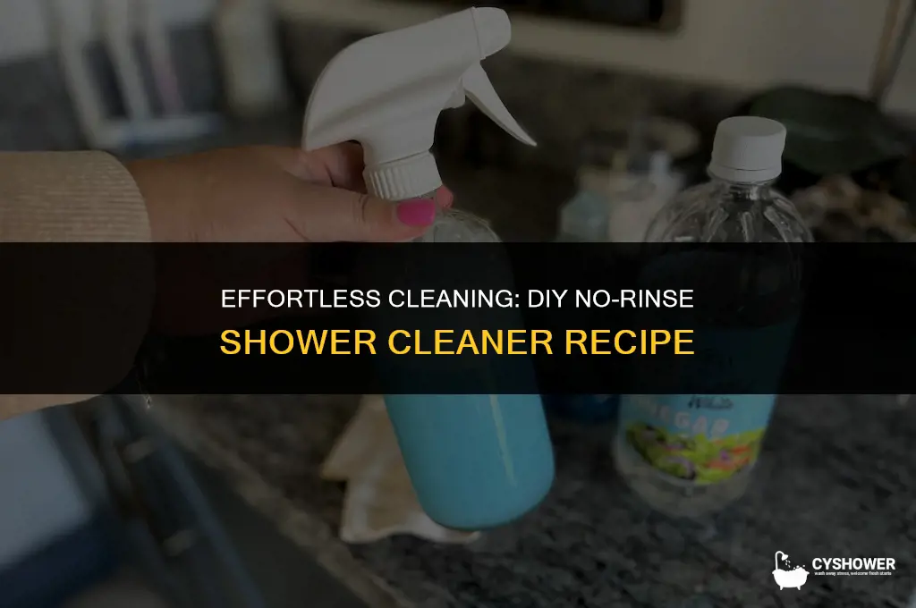 how to make no rinse shower cleaner