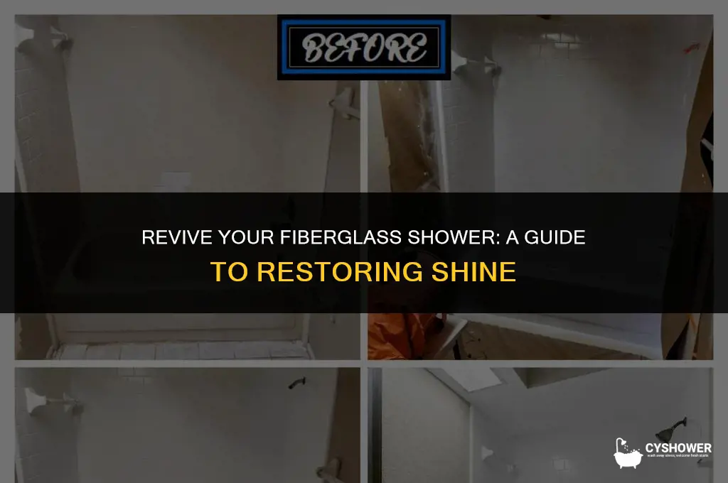 how to make old fiberglass shower enclosure shine again