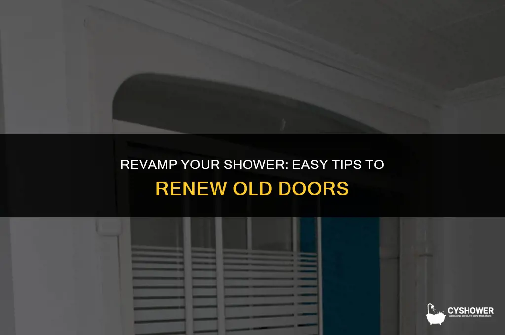 how to make old shower doors look new