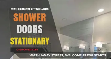 Fix Your Shower Door: Turn Sliding to Stationary Easily