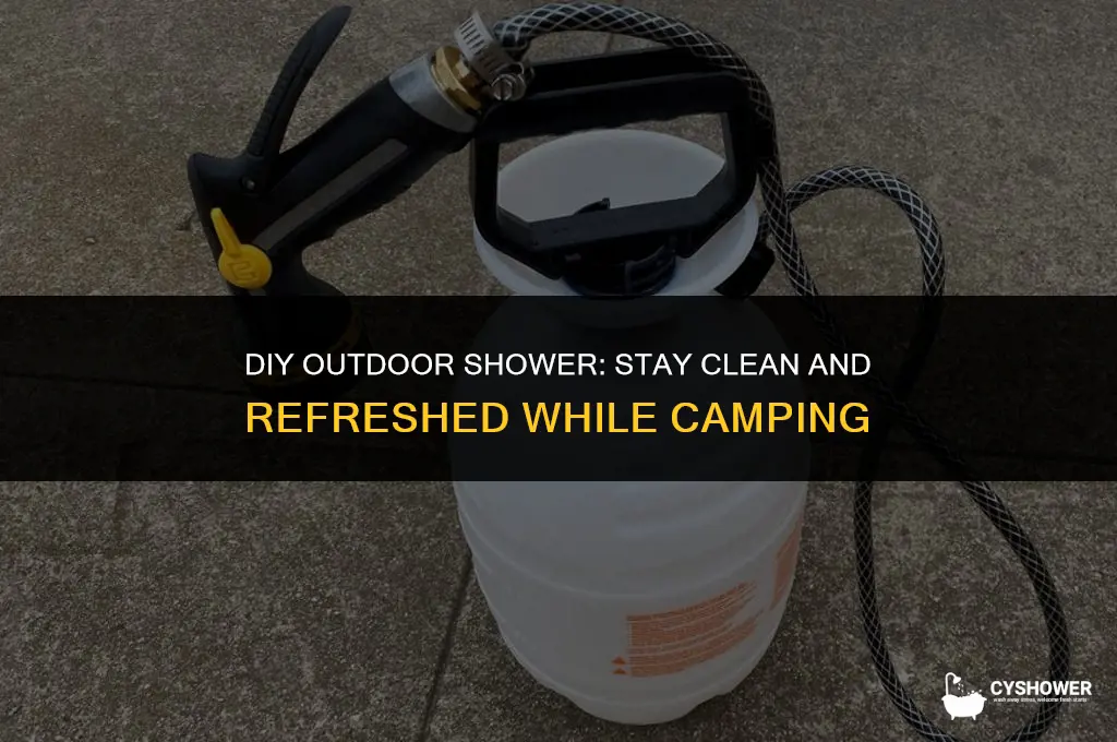 how to make outdoor camping shower