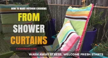 DIY Outdoor Cushions: Upcycling Shower Curtains for Weatherproof Seating