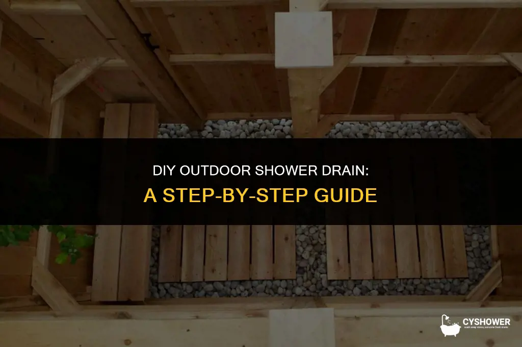 how to make outdoor shower drain