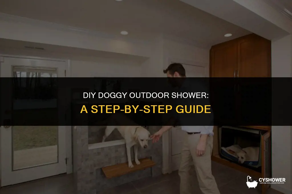 how to make outdoor shower for dogs