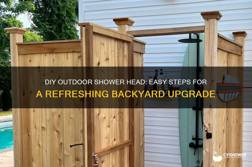 how to make outdoor shower head