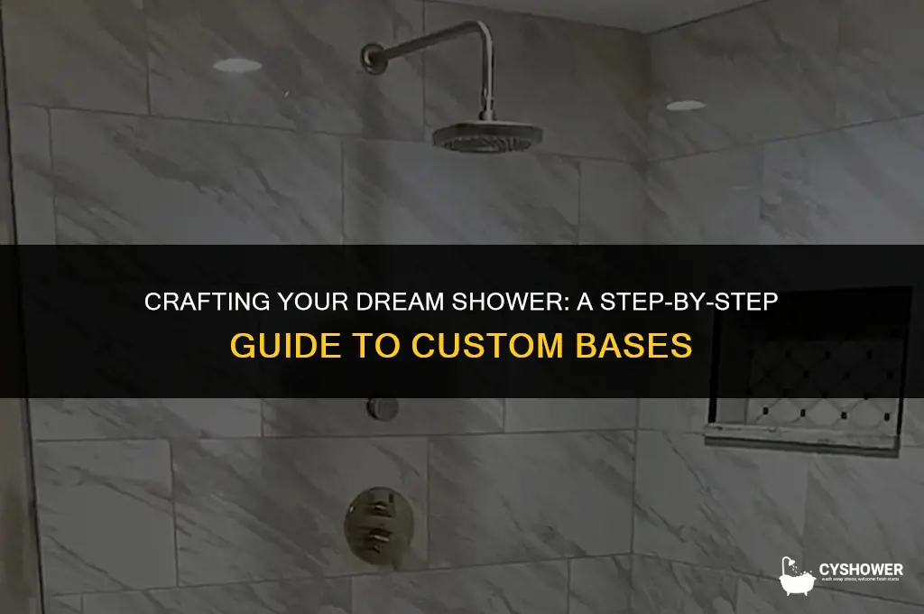 how to make own shower base