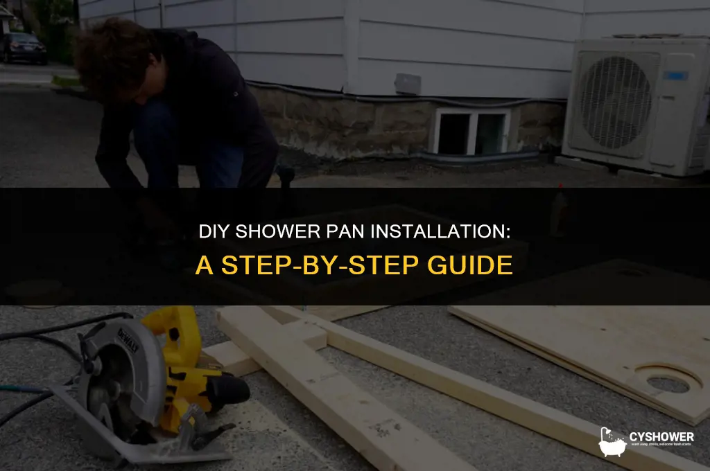 how to make own shower pan