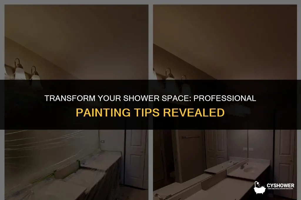 how to make painting around your shower look professional