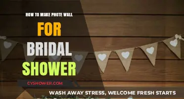 Create a Stunning Bridal Shower Photo Wall: Easy DIY Guide