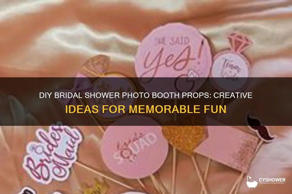 how to make photo booth props bridal shower
