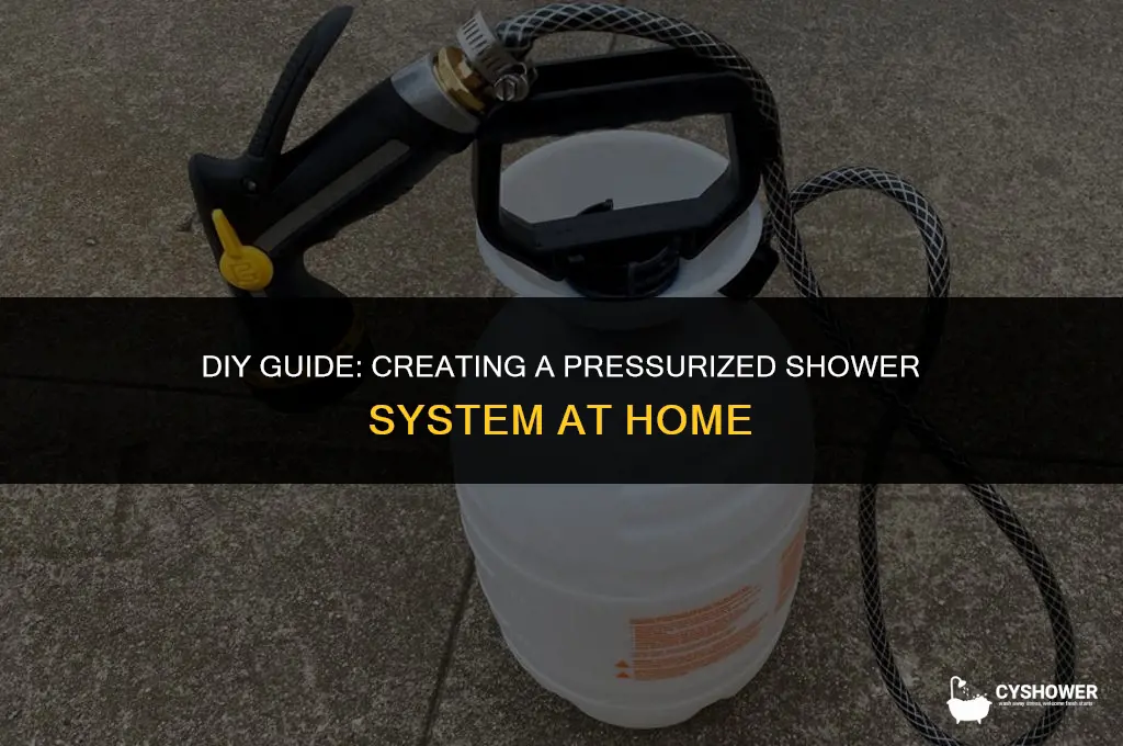 how to make pressurized shower