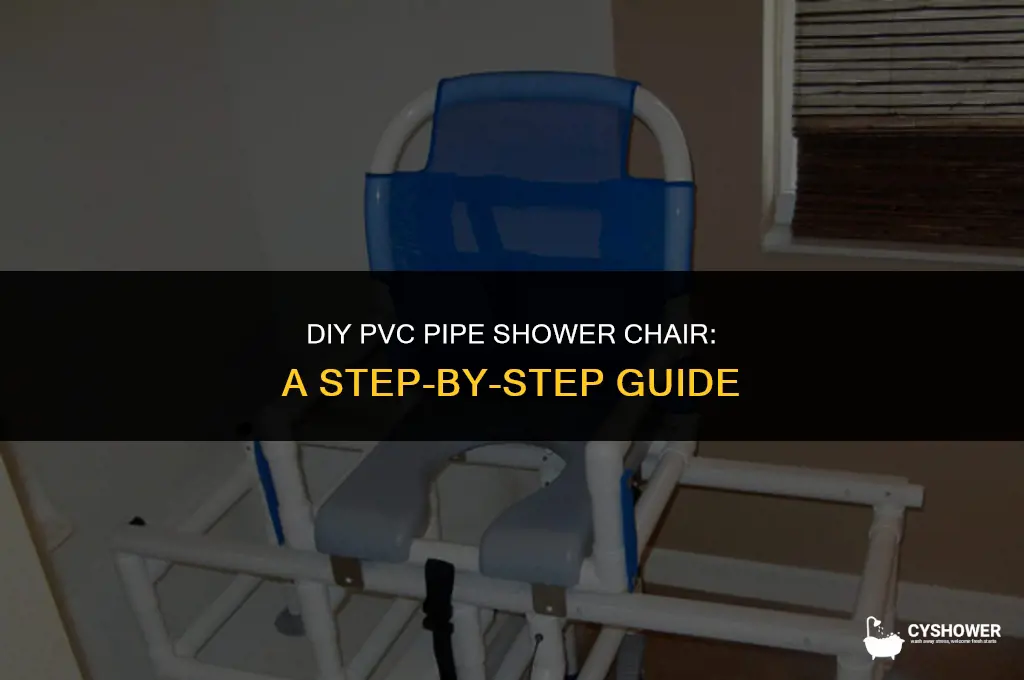how to make pvc pipe shower chair
