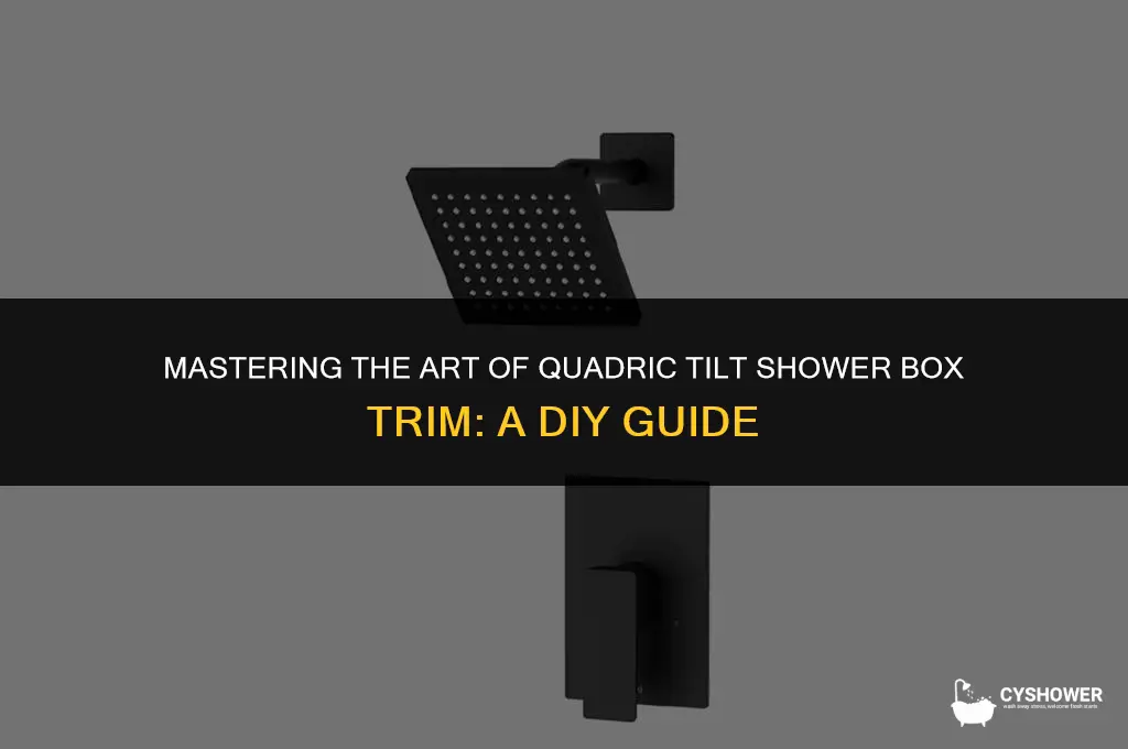 how to make quadic tilte shower box trim